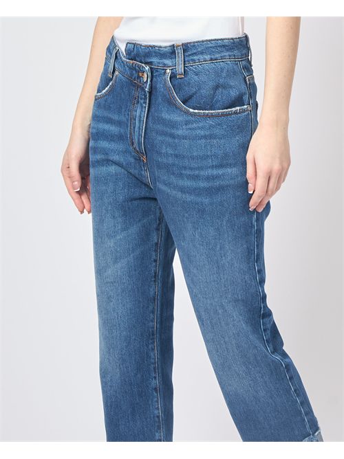 Alessia Santi women's jeans with asymmetric closure ALESSIA SANTI | 511SD2600400